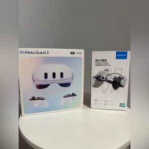 Meta Quest 3 512GB + Grips + BOBOVR M3 Pro Head Strap